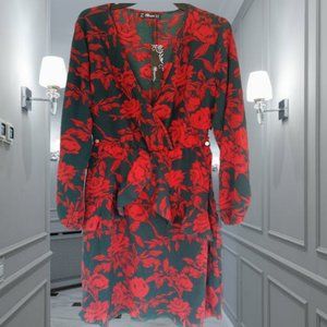 BUGUEST XL fit our 16 fit model RED & BLACK or NAVY FLORAL DRESS